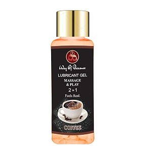 way of pleasure lubricant massage gel water based lubes non-sticky and smooth massage lubricant coffee pack