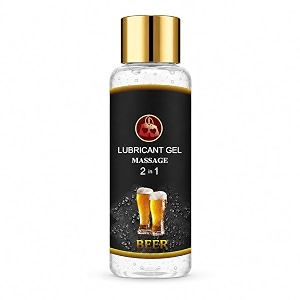 way of pleasure massage gel amp lubricant gel water based lube non-sticky beer flavor lube
