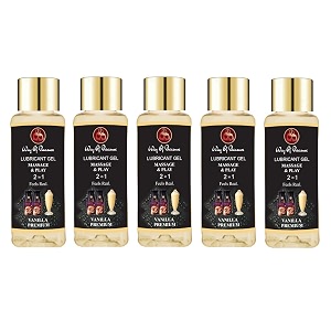 way of pleasure lube massage amp lubricant gel water based lube skin friendly non-sticky vanilla flavor lube pack of 5