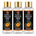 Way Of Pleasure Lube Massage &amp; Lubricant Gel Water Based Lube Non-Sticky Orange Flavor Lube Pack Of 3