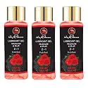 Way Of Pleasure Lube Gel &amp; Lubricant Gel Water Based Massage Gel Non Sticky Rose Flavor Lube Pack Of 3