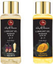 Way Of Pleasure PB Vanilla With Mango Flavored Lubricant Gel For Men & Women Pack Of 2 Lubricant (100 ml)