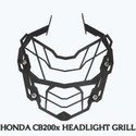 way2gmart HONDA CB200X HEADLIGHT GRILL Bike Headlight Grill