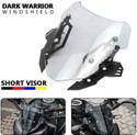 way2gmart MT15 Clear Clamp Windscreen Visor for MT15 Bikes Pack of 1 Bike Headlight Visor