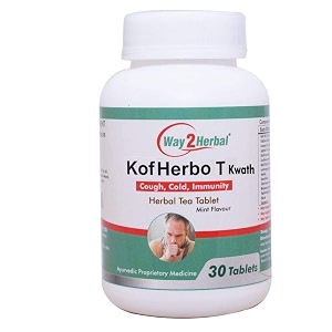 way2herbal cough kof herbo t tablet 30 count pack of 1