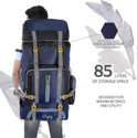 Wayaq Waterproof Trekking Travel Backpack for Outdoor Camping Mountaineering & Hiking Rucksack  - 85 L