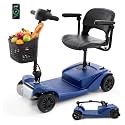 WAYCARE Mobility Scooter for Adults &amp; Seniors, 330 lb 15-20 Mile Range Blue