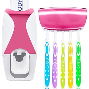 waycom dust-proof toothpaste dispenser toothpaste squeezer kit pink