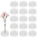 Waydress 16 Pcs 2.8 in Plastic Flower Frogs for Arrangements, Clear