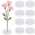 Waydress 8 Pcs 2.8 in Plastic Flower Frogs for Arrangements, Clear