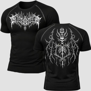 Wayup Graphic Print Men Round Neck Black