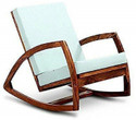 WayWood Wooden Rocking Chair for Home | Comfortable Relax Chair for Living Room Solid Wood 1 Seater Rocking Chairs