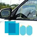 Wazdorf Car Accessories 4pcs Car Rearview Mirror Films Anti-Rain Fog Waterproof PET Clear Film Accessories (4)