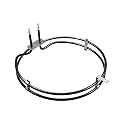 WB44T10053 Oven Circular Convex Heating Element Fits for GE & Kenmore Range Stove Oven, Circular Convection Heating Element 240V 2500W