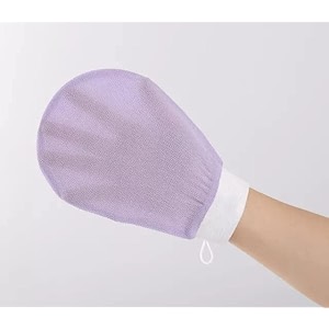 wbc worldbeautycare body exfoliating glove pure viscose fibre single-layered exfoliating body glove for dead skin tan removal for face amp body pack of 1