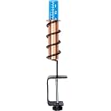 WCRG Copper Rain Gauge for Yard, Rail-Mounted Steel Clamp - Outdoor Sprinkler Gauges, Shatterproof, Winter-Safe, Accurate, Decorative - The Original Floating Rain Gauge, USA Assembled & Designed
