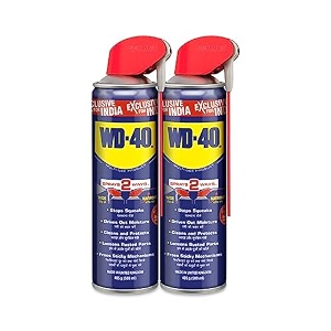 wd-40 smart straw spray 500 ml multipurpose for auto maintenance rust remover home improvement loosens stuck amp rust parts removes sticky residue descaling protectant amp cleaning agent pack of 2
