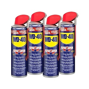 wd-40 smart straw spray 500 ml multipurpose for auto maintenance rust remover home improvement loosens stuck amp rust parts removes sticky residue descaling protectant amp cleaning agent pack of 4