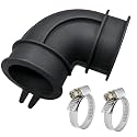 WD24X33918/WD19x25700 Dishwasher Circulation Pump To Sump Elbow Hose Includes 2 Clamps For GE Dishwashe (WD24X33918)