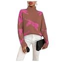 WDIRARA Women39s Leopard Tiger Print Sweater High