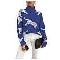 WDIRARA Women39s Leopard Tiger Print Sweater High