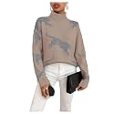 WDIRARA Women39s Leopard Tiger Print Sweater High