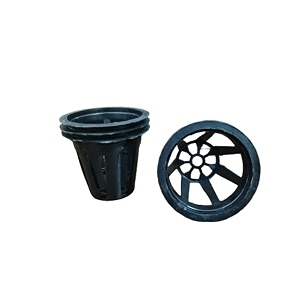 25 inch netpots netcups for soil less farming aeroponics and hydroponics systems 500 pc black