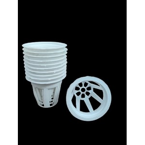 25 inch netpots netcups for soil less farming aeroponics and hydroponics systems 50 pc white