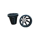 2.5 inch Netpots, netcups for Soil Less Farming, Aeroponics and Hydroponics Systems (50 pc, Black)