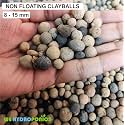 Non-Floating Expanded Clayballs Hydrotons (LECA) Organic Pebbles Expanded Clay Aggregate, Hydroponics, Aquaponics, &amp; Plant Garden Soil (13, 8 to 15mm)