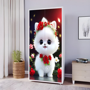 We Kreate 78 inch Almirah Door Decorative
