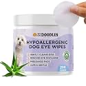 Dog Eye Wipes, Pre-Soaked Pads, Gently Cleans, Removes Tear Stains, 200 PCS