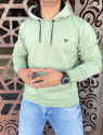 We Perfect Men Full Sleeve Solid Hooded Sweatshirt