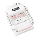 We R Memory Keepers, Cinch Book Binding Machine 2, Pink/White, Easy to Use Design with Slide Ruler, Compatible with Wire or Spiral Coils, Make Professional Books, Notebooks, Calendars and More