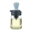 we3 Glass Kitchen Olive Oil Bottle With Silicone Brush New 2-in-1 Silicone Dropper Oil Dispenser Bottle for Kitchen Cooking Frying BBQ Pancake Baking Air Fryer_Blue_1pcs, 350 ml