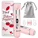 Wea&Hea Bikini Trimmer for Women, 2-in-1 Wet,Dry Electric Shaver, Pink