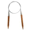 Weabetfu Bamboo Circular Knitting Needle,32-inch Length for Handmade Creative DIY and Any Weave Yarn Projects,US Size 15(10mm)