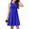 WEACZZY 2026 Summer Dresses for Women Casual Loose Fit Beach Vacation Sundress Sleeveless Crewneck Tank Dress with Pockets