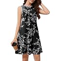WEACZZY 2026 Summer Dresses for Women Casual Loose Fit Beach Vacation Sundress Sleeveless Crewneck Tank Dress with Pockets