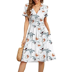 WEACZZY Womens Summer Short Sleeve Casual Dresses