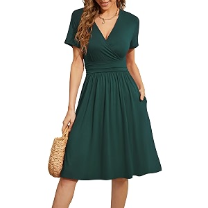 WEACZZY Womens Summer Short Sleeve Casual Dresses