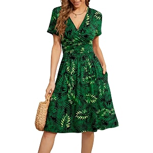 WEACZZY Womens Summer Short Sleeve Casual Dresses