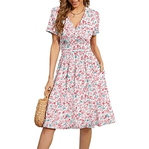 WEACZZY Womens Summer Short Sleeve Casual Dresses