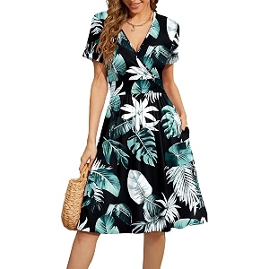 WEACZZY Womens Summer Short Sleeve Casual Dresses