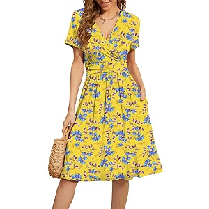 WEACZZY Womens Summer Short Sleeve Casual Dresses