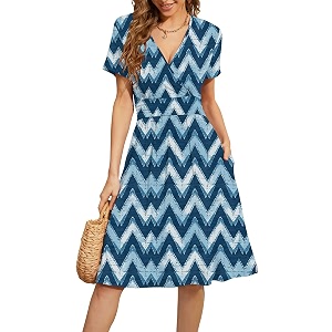 WEACZZY Womens Summer Short Sleeve Casual Dresses