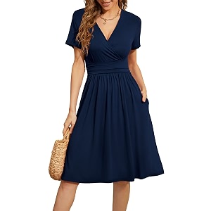 WEACZZY Womens Summer Short Sleeve Casual Dresses