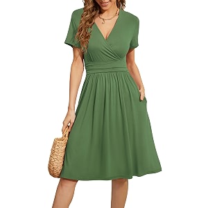 WEACZZY Womens Summer Short Sleeve Casual Dresses