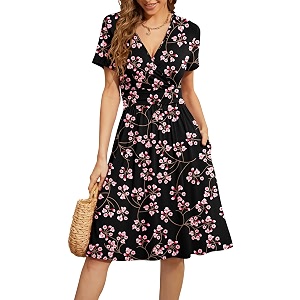 WEACZZY Womens Summer Short Sleeve Casual Dresses