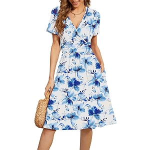 WEACZZY Womens Summer Short Sleeve Casual Dresses